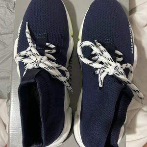 Offical Balenciaga Sneakers Mid Blue Speed Lace Size 8